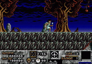 Risky Woods (Genesis) screenshot: stage 1