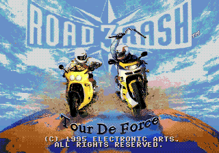 Road Rash 3 (Genesis) screenshot: Title screen