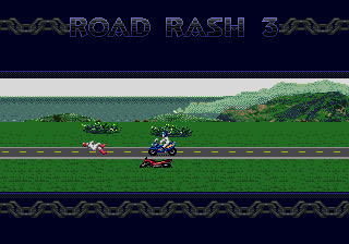 Road Rash 3 (Genesis) screenshot: After each race, a rather funny animation is shown.