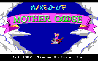 Mixed-Up Mother Goose (DOS) screenshot: Title Screen