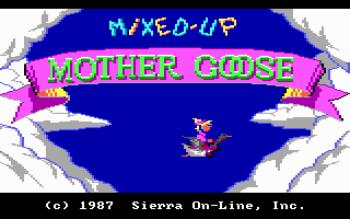 Roberta Williams’ Mixed-Up Mother Goose (DOS) screenshot: Title Screen