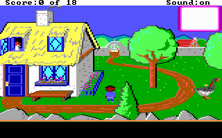 Mixed-Up Mother Goose (DOS) screenshot: The beginning