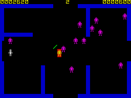 Frenzy (ZX Spectrum) screenshot: This is getting difficult.