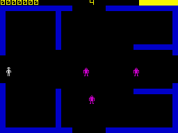 Frenzy (ZX Spectrum) screenshot: Scenario 1 - each is randomly generated.