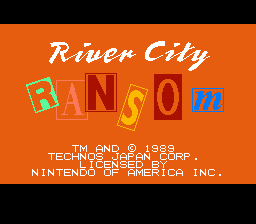 River City Ransom (NES) screenshot: Title