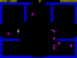 Frenzy (ZX Spectrum) screenshot: Raising the level again.