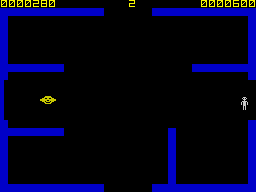 Frenzy (ZX Spectrum) screenshot: What a X is that?