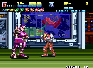 Robo Army (Neo Geo) screenshot: Boss