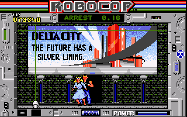 RoboCop (Amiga) screenshot: 415 in progress