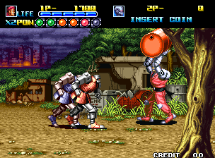 Screenshot of Robo Army (Neo Geo, 1991) - MobyGames