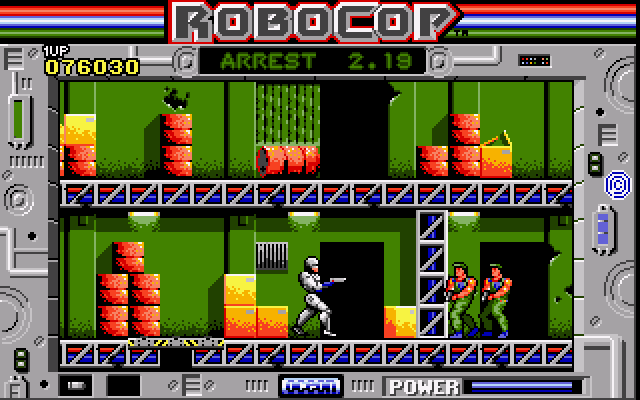 RoboCop (Amiga) screenshot: Narcotics factory