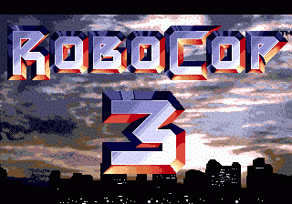 RoboCop 3 (Genesis) screenshot: Title Screen