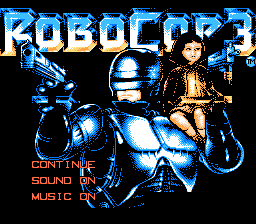 RoboCop 3 (NES) screenshot: Title