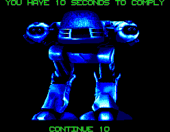 RoboCop 3 (SEGA Master System) screenshot: Continue?