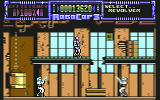 RoboCop 3 (Commodore 64) screenshot: Level 2: The Factory