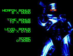 RoboCop 3 (SEGA Master System) screenshot: Statistics