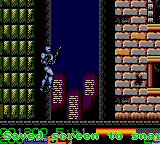 RoboCop 3 (Game Gear) screenshot: Robocop Jumping