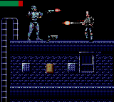 RoboCop versus The Terminator (Game Gear) screenshot: Robocop vs baddie
