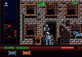 RoboCop 3 (Genesis) screenshot: Robocop hurt