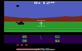 Robot Tank (Atari 2600) screenshot: A game in progress