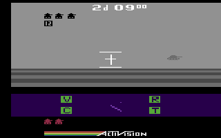 Robot Tank (Atari 2600) screenshot: Can you track a tank in the fog?
