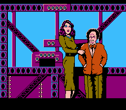 Rocket Ranger (NES) screenshot: The professor and his lovely daughter