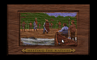Sid Meier's Colonization (DOS) screenshot: Meeting the natives