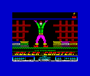 Roller Coaster (ZX Spectrum) screenshot: What if you held the world in your arms tonight?