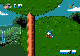 Rolo to the Rescue (Genesis) screenshot: This fellow can jump really high