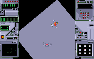 Rotox (DOS) screenshot: The robots change from level to level