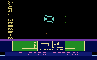 Phaser Patrol (Atari 2600) screenshot: Title screen