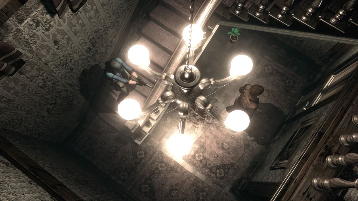 Resident Evil (PlayStation 4) screenshot: Hey, you there, don't ignore me when I point a gun at you
