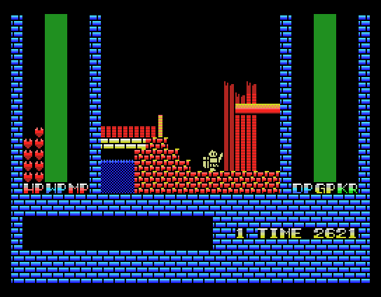 Screenshot of Romancia: Dragon Slayer Jr. (MSX, 1986) - MobyGames