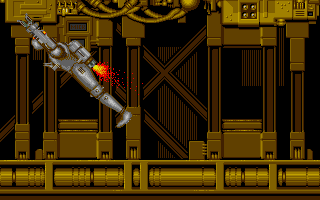 Rotox (DOS) screenshot: Intro - Hmm, that looks like Rocket Ranger?