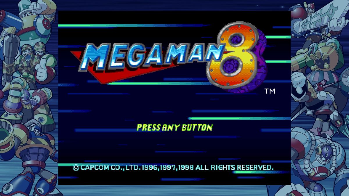 Mega Man: Legacy Collection 2 (Windows) screenshot: Mega Man 8 title screen.
