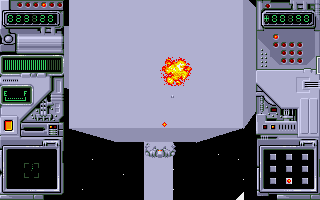 Rotox (DOS) screenshot: Take that!
