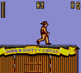 Indiana Jones and the Last Crusade: The Action Game (Game Gear) screenshot: Here goes Indy by train.