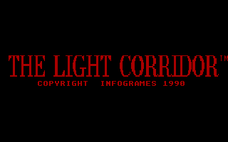 The Light Corridor (DOS) screenshot: Title screen (EGA)