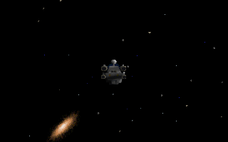 Wing Commander: Privateer (DOS) screenshot: External view