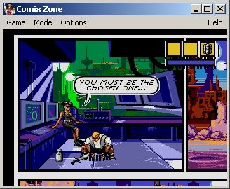 Comix Zone (Windows) screenshot: Picking items.