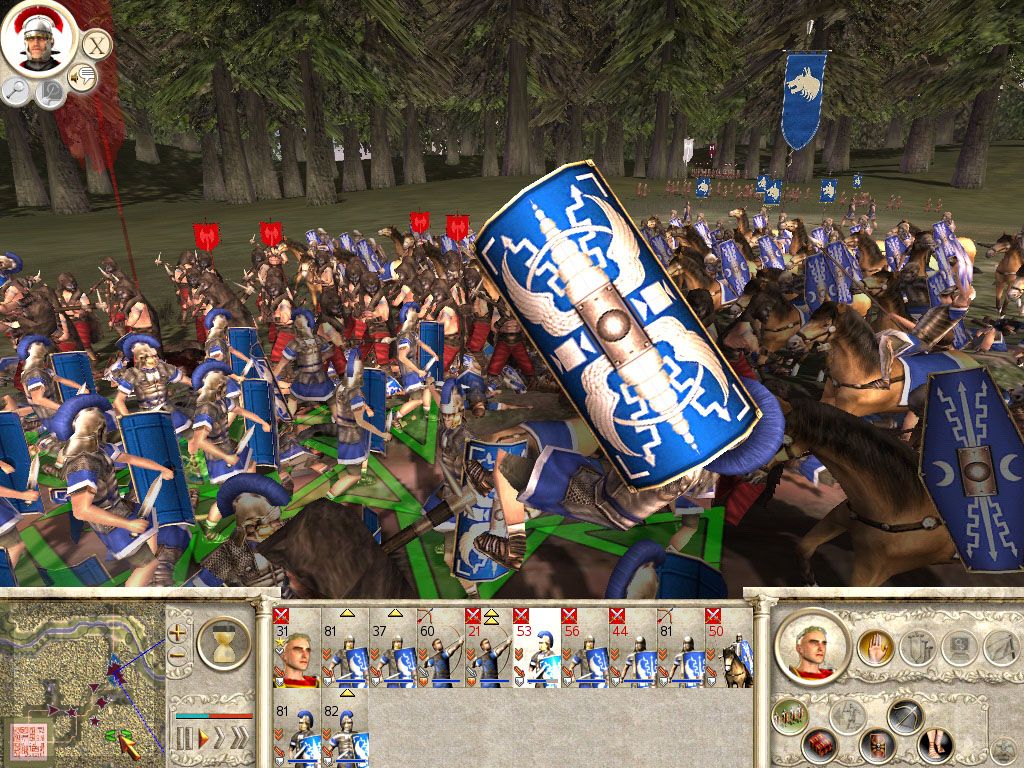 Rome: Total War (Windows) screenshot: Battles are brutal.
