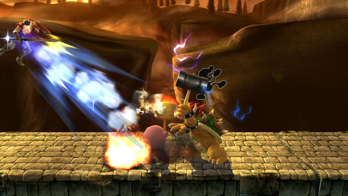 Super Smash Bros. for Wii U (Wii U) screenshot: Dropping the Hammer