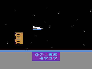 Shuttle Orbiter (Atari 2600) screenshot: We are at the space station