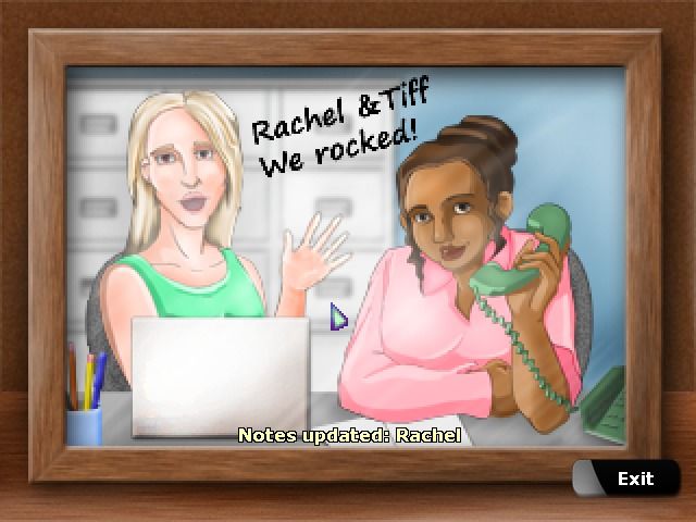 The Blackwell Deception (Windows) screenshot: A photo of Rachel and Tiffany