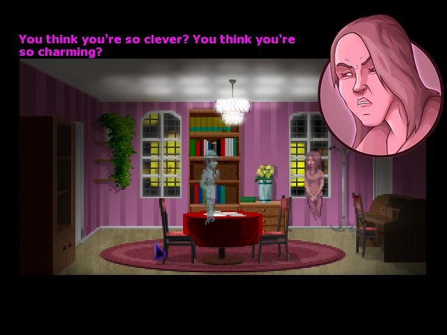 The Blackwell Deception (Windows) screenshot: Ghosts were never friendly at first