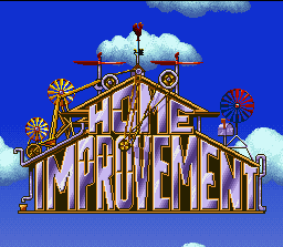 Home Improvement: Power Tool Pursuit (SNES) screenshot: Title screen.