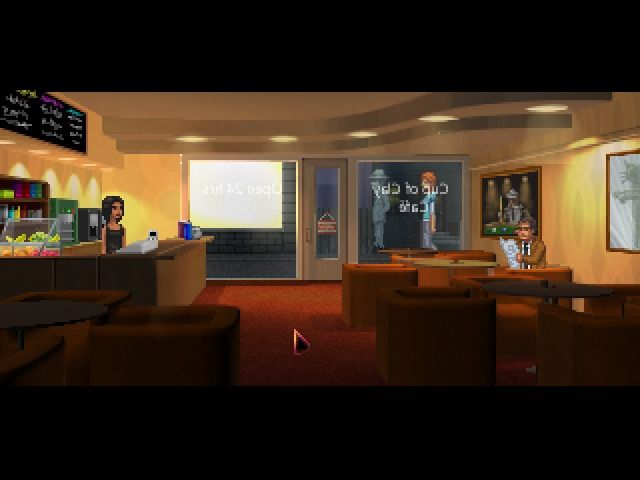 The Blackwell Deception (Windows) screenshot: At the cafe