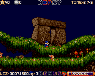 Wiz 'n' Liz (Amiga) screenshot: Wood Land