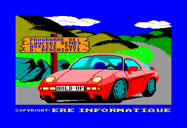 Hold-Up (Amstrad CPC) screenshot: Title Screen