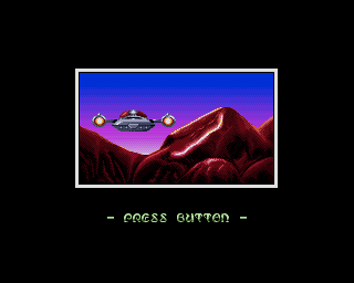 Lethal Xcess: Wings of Death II (Amiga) screenshot: Entering stage 1: Ruins of Metallycha